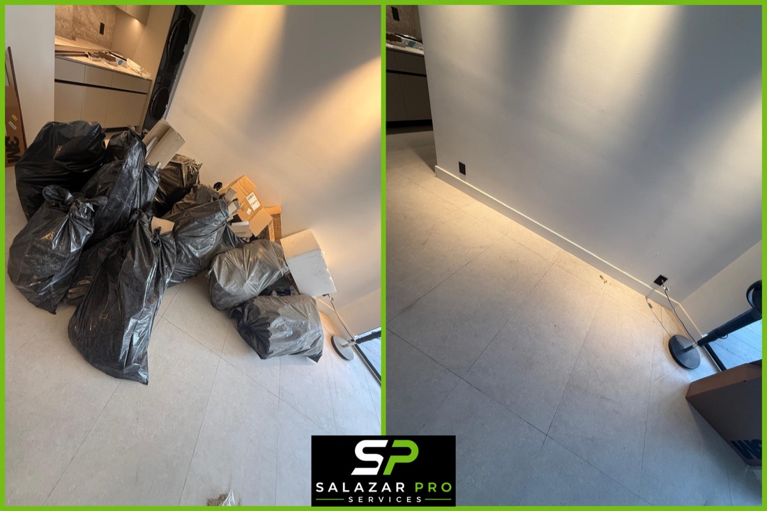 Before and after bulk and single-item pickup, Miami