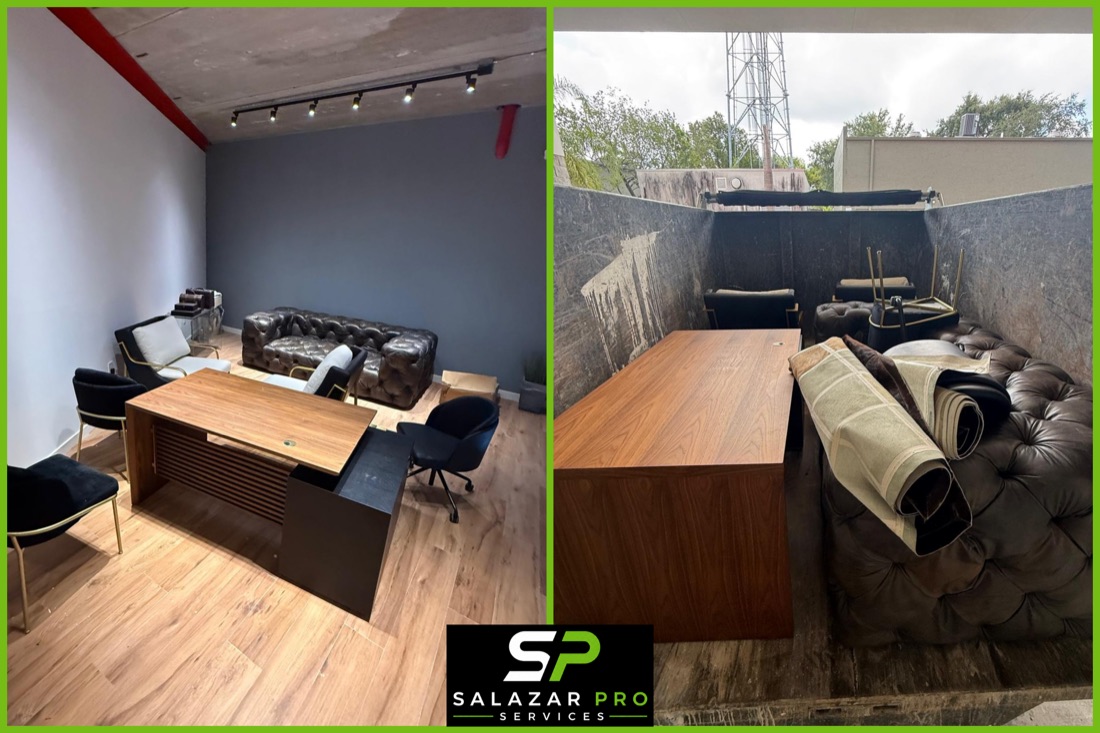 Before and after move-out cleanout, Miami